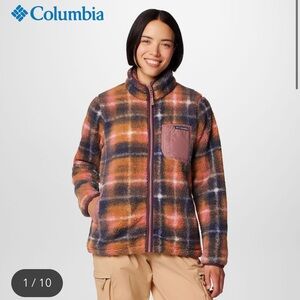 Columbia West Bend Print Full Zip Fleece Jacket. Women’s Size Large